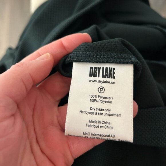 DRY LAKE Women's Mini Dress Long sleeve knit Bodycon mockneck forest Green Small - Picture 14 of 16